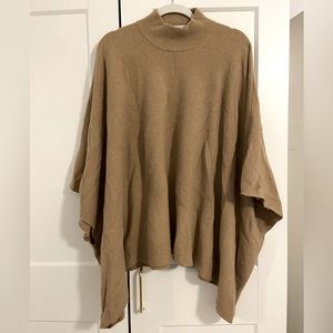 Theory turtleneck camel poncho